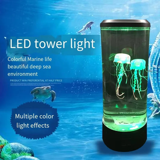 Mesmerizing Jellyfish Lamp – 7-Color LED Mood Light for a Relaxing Ocean Ambiance
