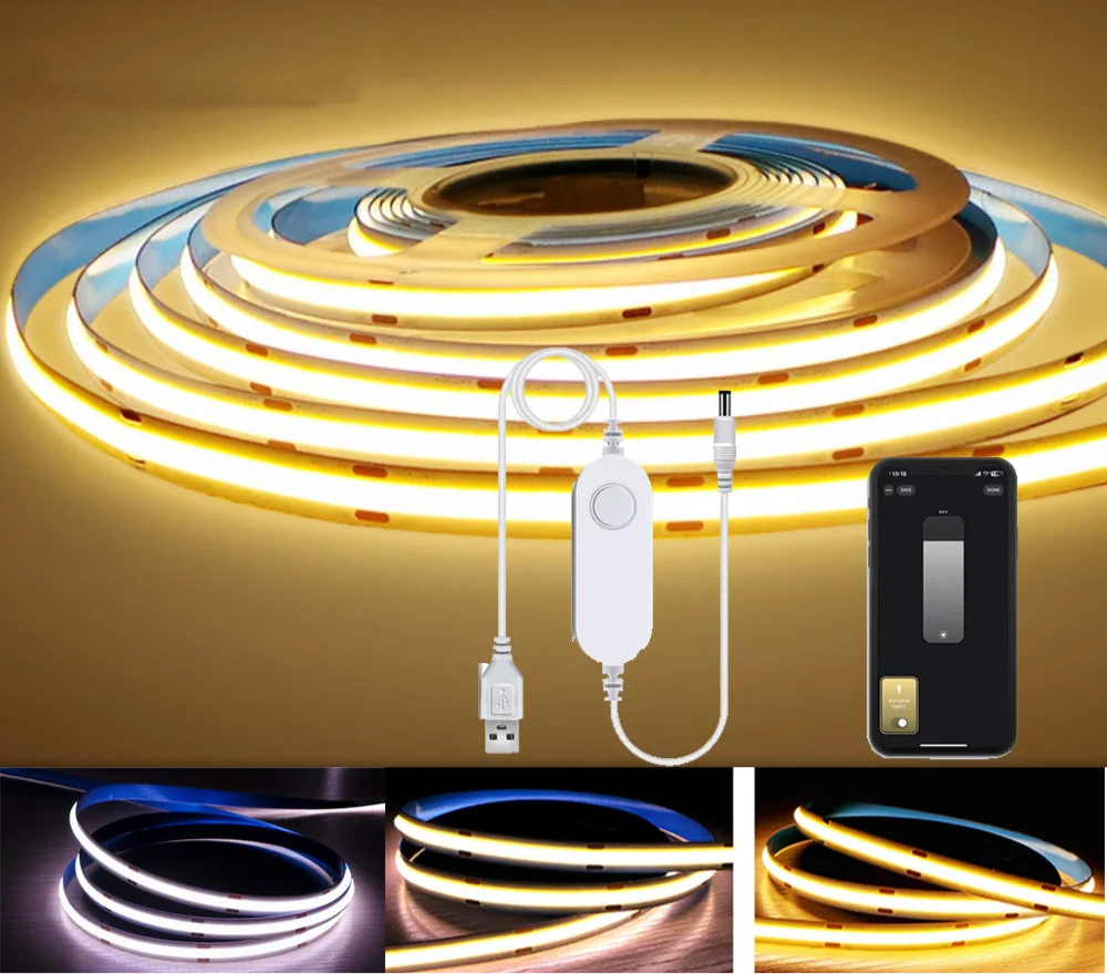 LED Strip Light - Warm White Flexible Dimmable Lights