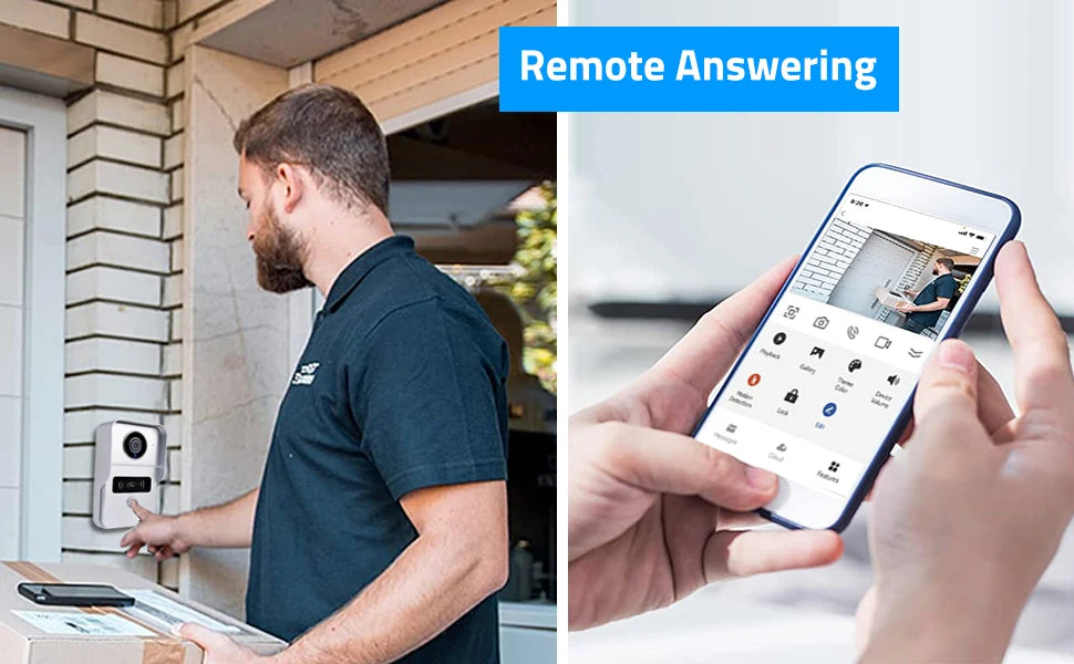 Wireless 1080P Video Doorbell with 7” Touchscreen & Two-Way Intercom